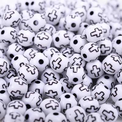 50/100/150 kom. 8 mm križne akrilne perle u mješovitim bojama, okrugle labave razmaknice za označavanje nakita, narukvica, dodaci za ogrlicu