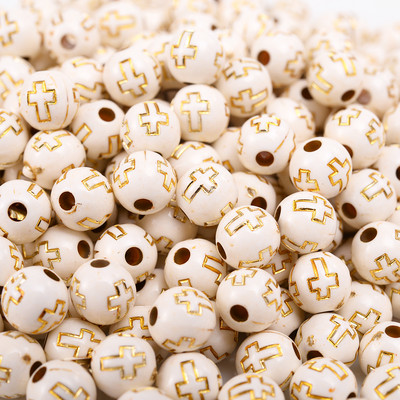 50/100/150 kom. 8 mm križne akrilne perle u mješovitim bojama, okrugle labave razmaknice za označavanje nakita, narukvica, dodaci za ogrlicu