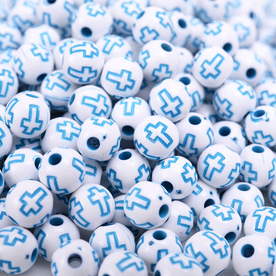 50/100/150 kom. 8 mm križne akrilne perle u mješovitim bojama, okrugle labave razmaknice za označavanje nakita, narukvica, dodaci za ogrlicu