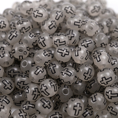 50/100/150 kom. 8 mm križne akrilne perle u mješovitim bojama, okrugle labave razmaknice za označavanje nakita, narukvica, dodaci za ogrlicu