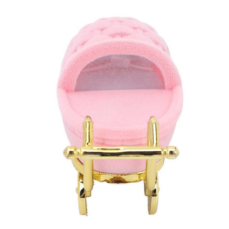 Beebivankri kujuga ehete vitriin pulmade sametsõrmuste jaoks kõrvarõngad hoiukohver Korraldaja ettepanek kihlamiseks kinkekohver