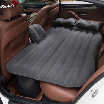 OGLAND Car Air Φουσκωτό στρώμα ταξιδιού Κρεβάτι για στρώμα πλάτης καθίσματος αυτοκινήτου Πολυλειτουργικό μαξιλάρι καναπέ Μαξιλάρι για υπαίθριο στρώμα για κάμπινγκ