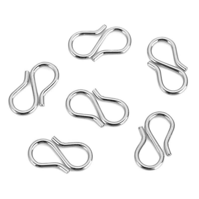 30-50 komada 316L nehrđajućeg čelika Snažni DIY kopče za narukvice Kuke za krajnje kopče Konektor za ogrlicu Pribor za izradu nakita