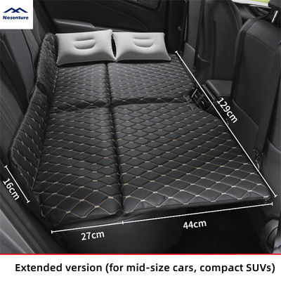 51.1x27.5 inch Scaun din spate al mașinii Pat rabatabil Covoraș de dormit din spate potrivit pentru SUV Mașină EV Include Tesla Model3 ModelY pentru călătorii în aer liber