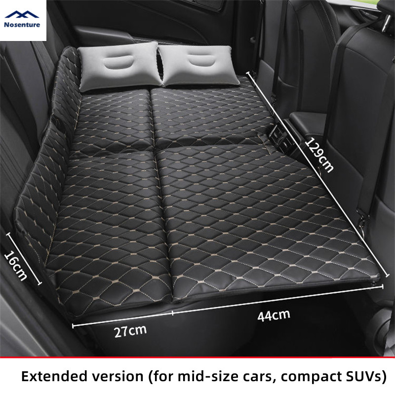 51.1x27.5 inch Scaun din spate al mașinii Pat rabatabil Covoraș de dormit din spate potrivit pentru SUV Mașină EV Include Tesla Model3 ModelY pentru călătorii în aer liber