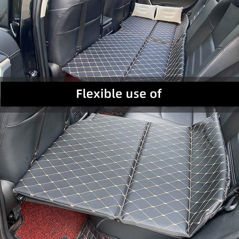 51.1x27.5 inch Scaun din spate al mașinii Pat rabatabil Covoraș de dormit din spate potrivit pentru SUV Mașină EV Include Tesla Model3 ModelY pentru călătorii în aer liber