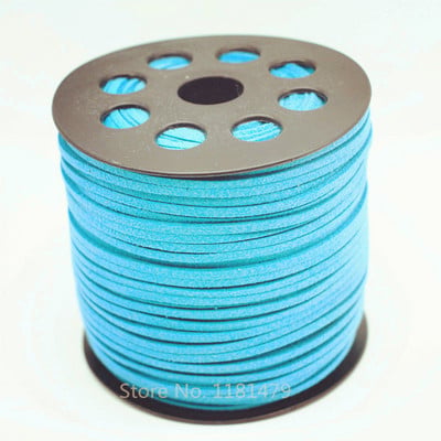 40 szín100 yard/tekercs 27 mm x 1,5 mm Művelúr zsinór kötélCérna/drót karkötőhöz barkácsolás Ékszer Találatok és alkatrészek zsinór Tartozékok