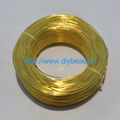 10 metri/rullis 1 mm, apaļš, pārklāts alumīnijs, puķkopības stieple juvelierizstrādājumu krellēm. Atradumu veidošana Pīts materiāls 20 krāsas