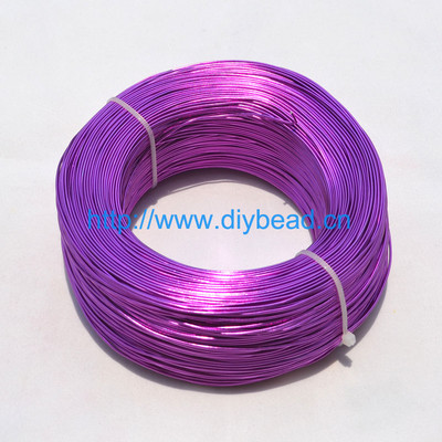 10 metri/rullis 1 mm, apaļš, pārklāts alumīnijs, puķkopības stieple juvelierizstrādājumu krellēm. Atradumu veidošana Pīts materiāls 20 krāsas