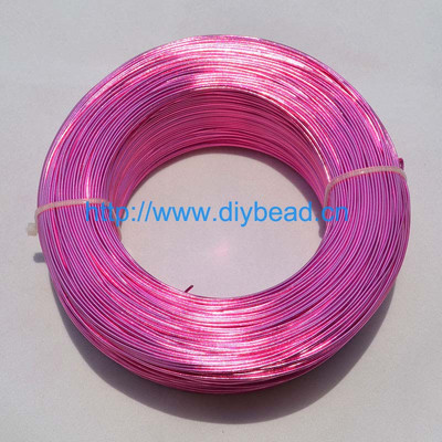 10 metri/rullis 1 mm, apaļš, pārklāts alumīnijs, puķkopības stieple juvelierizstrādājumu krellēm. Atradumu veidošana Pīts materiāls 20 krāsas