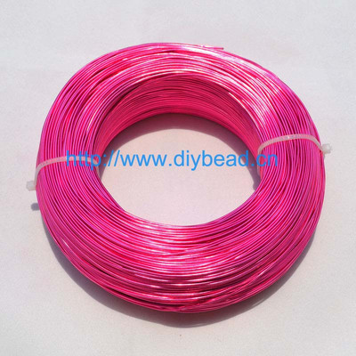 10 metri/rullis 1 mm, apaļš, pārklāts alumīnijs, puķkopības stieple juvelierizstrādājumu krellēm. Atradumu veidošana Pīts materiāls 20 krāsas