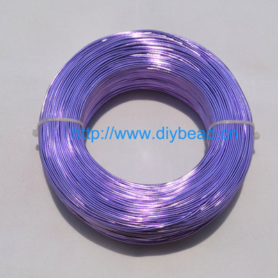 10 metri/rullis 1 mm, apaļš, pārklāts alumīnijs, puķkopības stieple juvelierizstrādājumu krellēm. Atradumu veidošana Pīts materiāls 20 krāsas