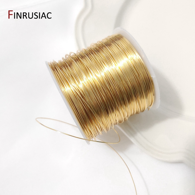 5 meetrit / partii 0,2–1 mm hõbedaga kullatud vasktraat ehete valmistamiseks DIY pärlimistraadi ehtepael käsitöö valmistamiseks