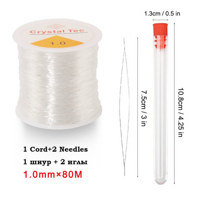 0,5-1,0 mm-es gyöngyfűző cérna barkács ékszerkészítési kellékekhez Stretch zsinórok Húrszálas gyártási vonal Rugalmas zsinór maggyöngyök