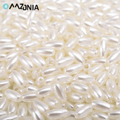 Uradi sam 8 perli od imitacije bisera od 12 mm, ovalne prljavobijele perle s razmaknicama za izradu nakita, ručno izrađene ogrlice, narukvice, dodaci