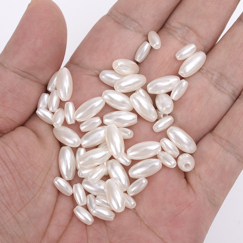 Uradi sam 8 perli od imitacije bisera od 12 mm, ovalne prljavobijele perle s razmaknicama za izradu nakita, ručno izrađene ogrlice, narukvice, dodaci