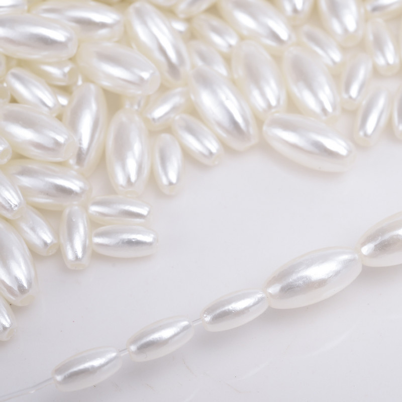 Uradi sam 8 perli od imitacije bisera od 12 mm, ovalne prljavobijele perle s razmaknicama za izradu nakita, ručno izrađene ogrlice, narukvice, dodaci