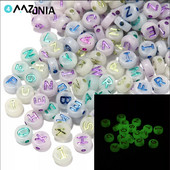 100 kom miješanih akrilnih perli sa slovima, okrugle abecede, digitalne labave razmaknice za izradu nakita, ručno rađena diy narukvica, ogrlica