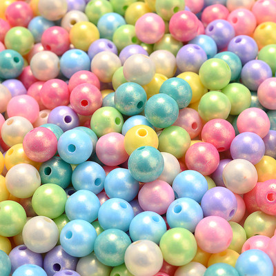 100/200/300 tk 8mm kattega akrüüli vahehelmed kommivärvi ümmargused lahtised helmed ehete valmistamiseks isetehtud käevõru kaelakee tarvikud