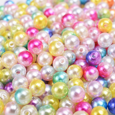 100/200/300 tk 8mm kattega akrüüli vahehelmed kommivärvi ümmargused lahtised helmed ehete valmistamiseks isetehtud käevõru kaelakee tarvikud