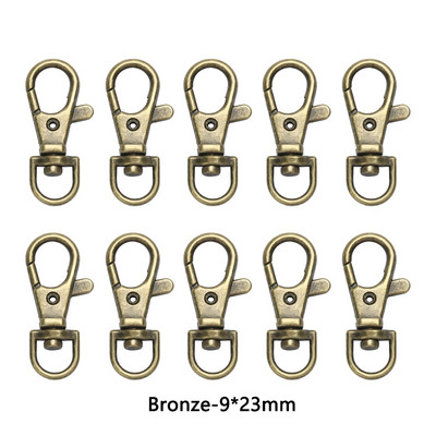 10Pcs/Lot 23/32/36/38mm Kuke s kopčom od jastoga Privjesak za ključeve DIY Izrada nakita Nalaz za ogrlicu Narukvica Pribor za lanac 6 boja