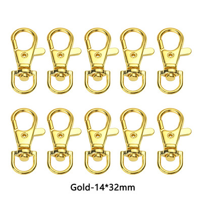 10Pcs/Lot 23/32/36/38mm Kuke s kopčom od jastoga Privjesak za ključeve DIY Izrada nakita Nalaz za ogrlicu Narukvica Pribor za lanac 6 boja