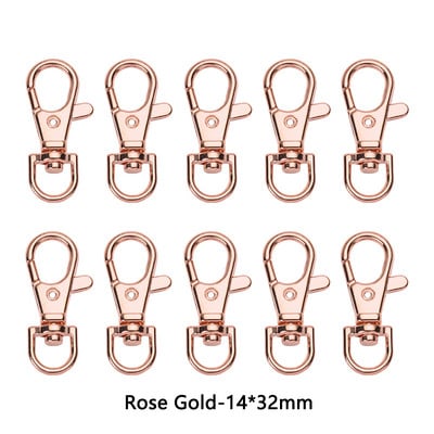 10Pcs/Lot 23/32/36/38mm Kuke s kopčom od jastoga Privjesak za ključeve DIY Izrada nakita Nalaz za ogrlicu Narukvica Pribor za lanac 6 boja