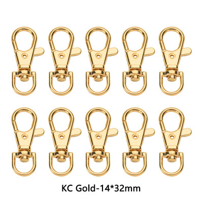 10Pcs/Lot 23/32/36/38mm Kuke s kopčom od jastoga Privjesak za ključeve DIY Izrada nakita Nalaz za ogrlicu Narukvica Pribor za lanac 6 boja