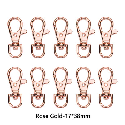 10Pcs/Lot 23/32/36/38mm Kuke s kopčom od jastoga Privjesak za ključeve DIY Izrada nakita Nalaz za ogrlicu Narukvica Pribor za lanac 6 boja