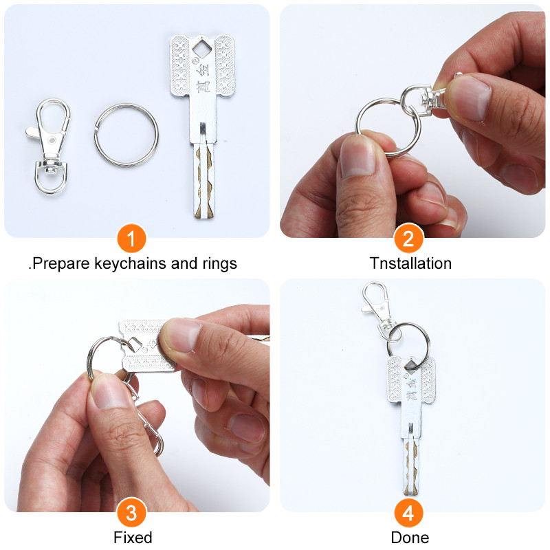 10Pcs/Lot 23/32/36/38mm Kuke s kopčom od jastoga Privjesak za ključeve DIY Izrada nakita Nalaz za ogrlicu Narukvica Pribor za lanac 6 boja