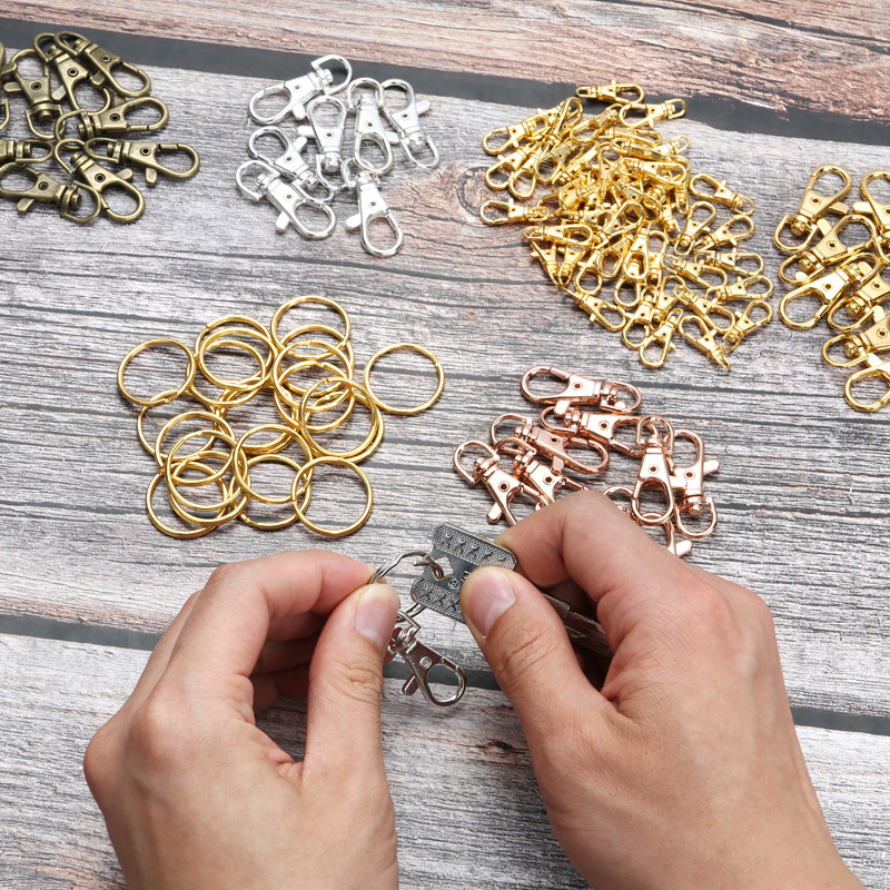 10Pcs/Lot 23/32/36/38mm Kuke s kopčom od jastoga Privjesak za ključeve DIY Izrada nakita Nalaz za ogrlicu Narukvica Pribor za lanac 6 boja