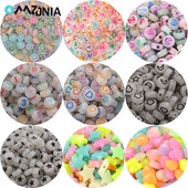 50 komada Svjetleći Smajli Akrilne perle Ravna Zvjezdana Mjesečeva Sjajna Digitalna Razmakna Perla Za Izradu Nakita Narukvica Ogrlica