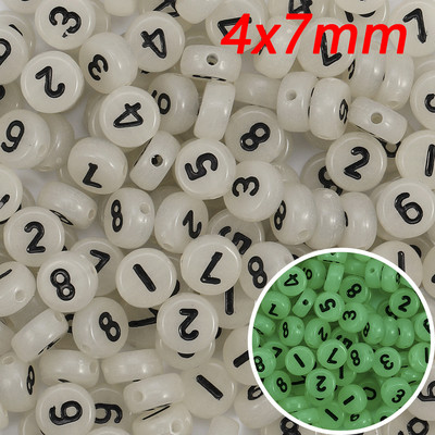 50 komada Svjetleći Smajli Akrilne perle Ravna Zvjezdana Mjesečeva Sjajna Digitalna Razmakna Perla Za Izradu Nakita Narukvica Ogrlica