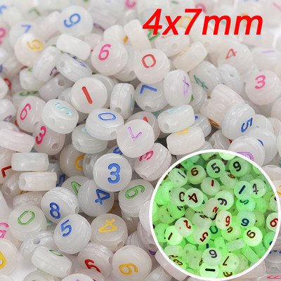 50 komada Svjetleći Smajli Akrilne perle Ravna Zvjezdana Mjesečeva Sjajna Digitalna Razmakna Perla Za Izradu Nakita Narukvica Ogrlica