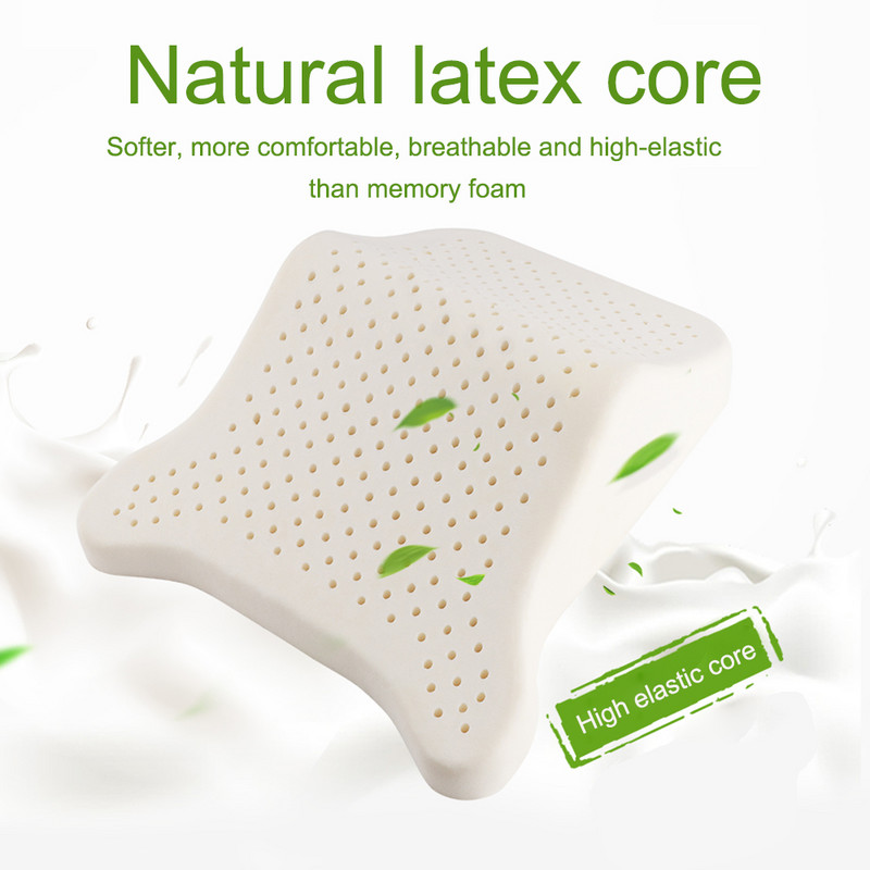 JINSERTA latex natural masina tetiera gat perna respirabila auto scaun spate suport confortabil perna de calatorie pentru masina universala