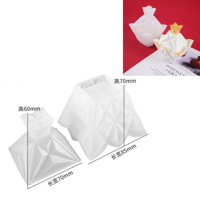 DIY kristály epoxigyanta forma kerek csíkos tárolódobozos szilikon forma gyantához