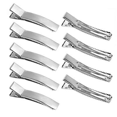 10-50pcs Alligator Hair Clips Metal Single Prong Curl Hairpins Base Diy Bow Hair Clips Accessories for Salon Hair Styling Tools