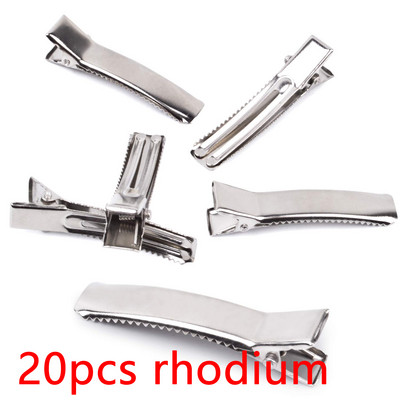 10-50 komada Aligatorske kopče za kosu Metalne jednostruke uvojke za uvojke Baza Diy Mašne Ukosnice za kosu Dodaci za salon Alati za oblikovanje kose