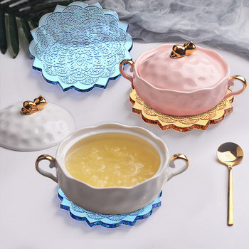 Силиконова форма за смола, голяма правоъгълна чиния за чай, подложка за чаша Направи си сам епоксидна UV смола, форми за декорация на дома, изработка на занаяти, художествени принадлежности