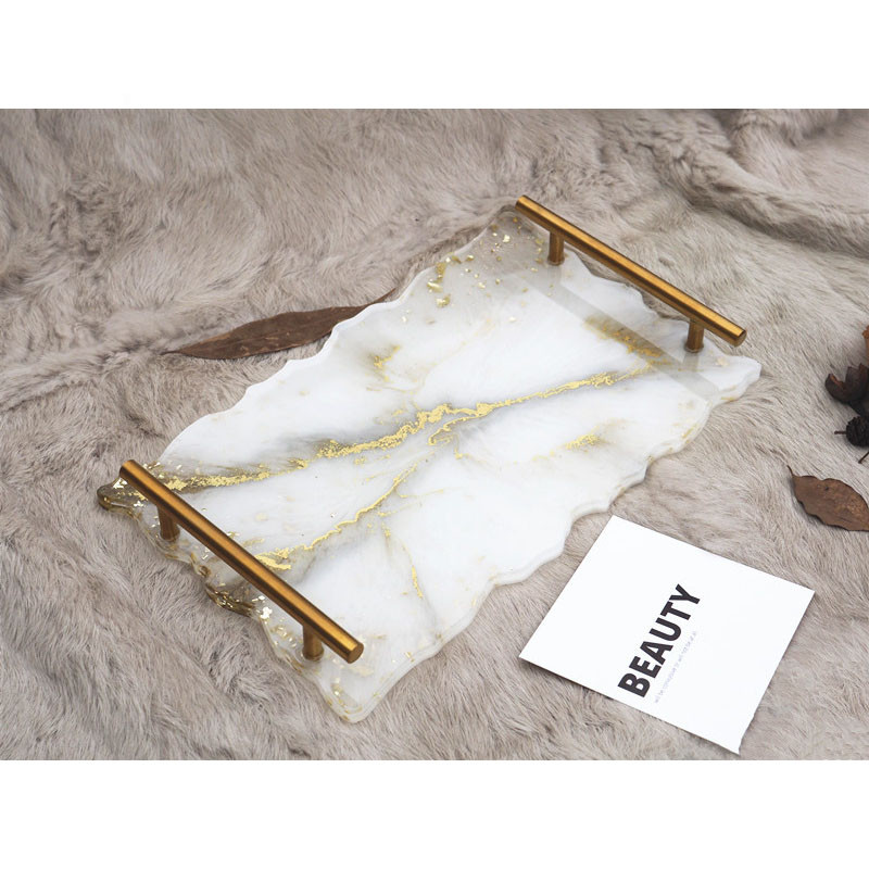 Silikonski kalup za smolu Veliki pravokutni tanjur za čaj Podmetač za čaše Uradi sam Kalupi od epoksidne UV smole za uređenje doma Zanati Izrada umjetničkih potrepština