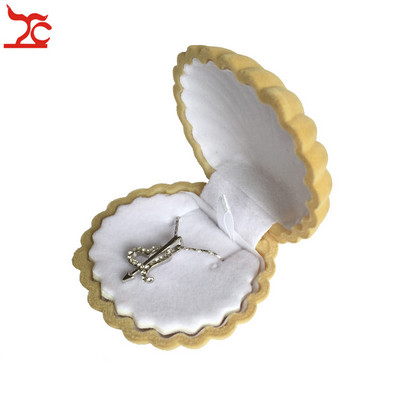 Skupna rasprodaja 10 komada slatke baršunaste kutije za naušnice u obliku školjke, ogrlica s privjeskom za zaručničke zabave, izložbom za pohranu nakita Kutija za vjenčane darove