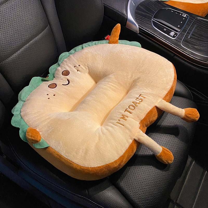 Naslon za glavu automobila iz crtanih filmova, jastuk za vrat, plišani struk, lumbalna potpora, univerzalni protuklizni jastuk za autosjedalice, potrepštine za unutrašnjost automobila