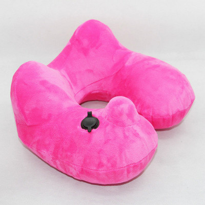 JINSERTA Automatski jastuk na napuhavanje U oblik 3D grba Prijenosni baršunasti vrat Putni jastuci za dojenje Jastuk za automobil Naslon za glavu