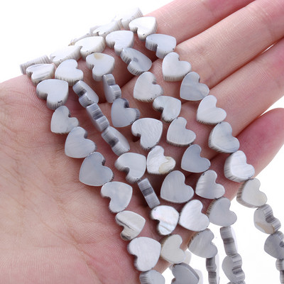 Perle od prirodne školjke 6 8 10 12 mm Perle za odstojnike u obliku srca za privjeske Izrada nakita DIY Narukvice Ogrlice Pribor Dodaci