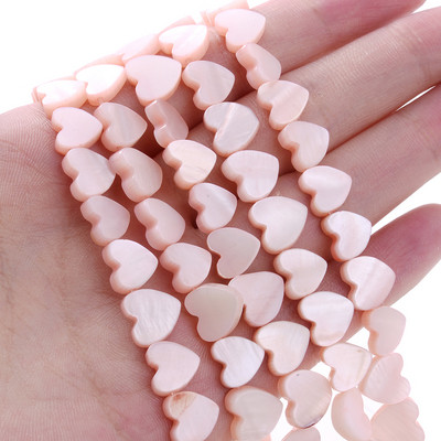 Perle od prirodne školjke 6 8 10 12 mm Perle za odstojnike u obliku srca za privjeske Izrada nakita DIY Narukvice Ogrlice Pribor Dodaci