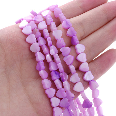 Perle od prirodne školjke 6 8 10 12 mm Perle za odstojnike u obliku srca za privjeske Izrada nakita DIY Narukvice Ogrlice Pribor Dodaci