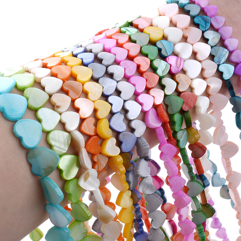 Perle od prirodne školjke 6 8 10 12 mm Perle za odstojnike u obliku srca za privjeske Izrada nakita DIY Narukvice Ogrlice Pribor Dodaci