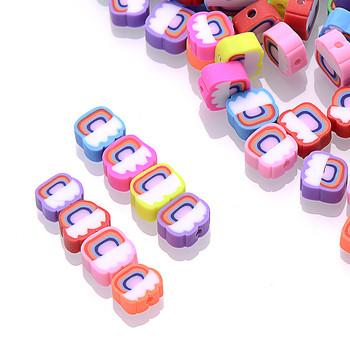 30/50 τμχ Rainbow Clay Spacer Beads Mixed Fruit Polymer Clay Beads for Jewelry Making Diy βραχιόλι κολιέ χειροποίητα αξεσουάρ