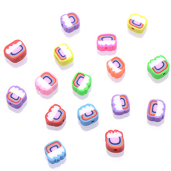 30/50 τμχ Rainbow Clay Spacer Beads Mixed Fruit Polymer Clay Beads for Jewelry Making Diy βραχιόλι κολιέ χειροποίητα αξεσουάρ