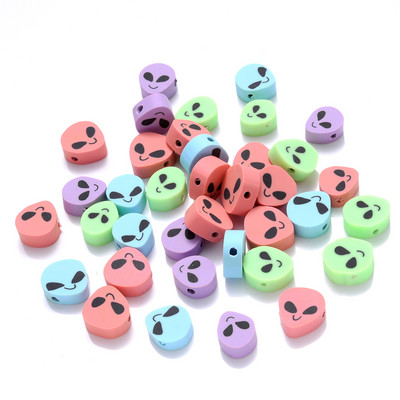 30/50/100 kom 10 mm vanzemaljske perle miješane boje polimerske gline razmaknice perle za izradu nakita DIY narukvica pribor za ogrlicu pribor